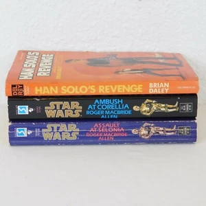 Lot of 3 Star Wars Han Solo PB Books Revenge Ambush Corellia Assault Selonia - Imagen 1 de 12