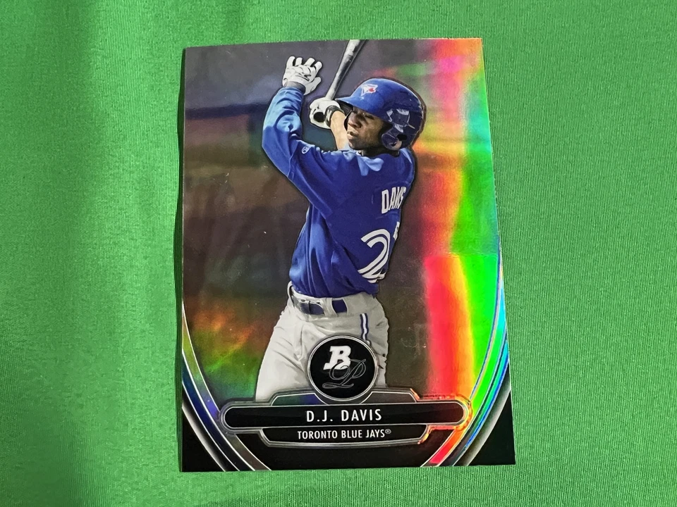 2013 Bowman Platinum Chrome Prospects Refractors #BPCP80 D.J. Davis Blue Jays - Image 1 of 1