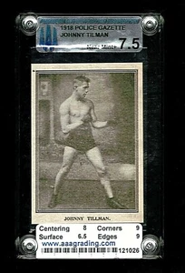 1918 JOHNNY TILMAN POLICE GAZETTE #140 AAA 7.5 NM + BOXING aaagrading =GRD938= - Picture 1 of 2