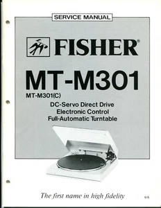 Vintage Fisher Service Manual Full Automatic Turntable MT-M301 / MT-M301(C) - Bild 1 von 3