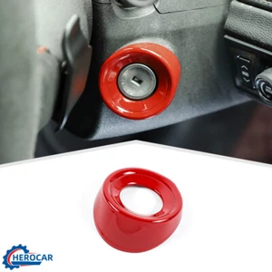 Red Start Key Socket Cover Trim Decor Accessories For Chevrolet Camaro 2010-15 - Imagen 1 de 8