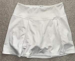 Girl Nordstrom Z By Zella white pull-on pleated tennis skirt skort size XL 14/16 - Picture 1 of 11