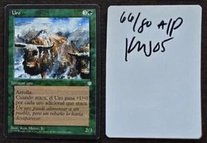 SIGNED MTG Magic Ken Meyer Jr Artist Proof _ Spanish Ice Age _ AUROCHS _ 1/80! - Picture 1 of 4