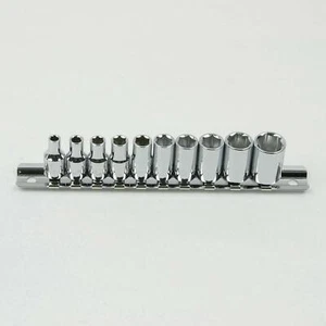 T & E Tools 92210 1/4" Drive 10 Piece Standard SAE Socket Set- 6 Point - Picture 1 of 1