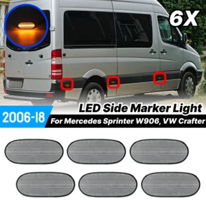 6X LED Side Marker Indicator Lamp Light For Mercedes Sprinter W906 VW Crafter - Picture 1 of 9