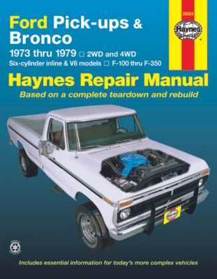 Ford F-100-F-350 & Bronco pick-ups 1973-1979 Workshop Repair Manual 36054 - image 1 of 2