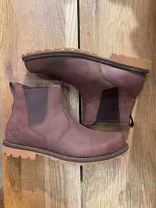 TIMBERLAND MEN'S ATTLEBORO CHELSEA DK BROWN FULL GRAIN A6259 ALL SIZES - Picture 1 of 10