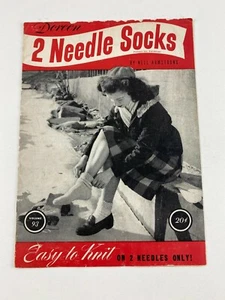 Vintage 1946 Doreen 2 Needle Socks by Armstrong, Vol 93 Knitting Instruction - Picture 1 of 8