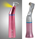 Dental (LED E-Generator Fiber) Contra Angle Slow LOW Speed Handpiece E-Type Pink