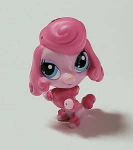 Littlest Pet Shop Pink French Poodle LPS #3847 Blue Eyes Glitzy Gaynor - Picture 1 of 3
