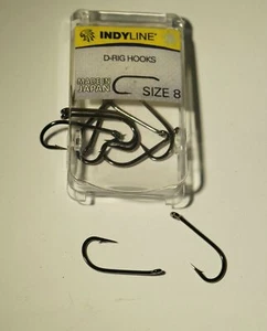 Ami da pesca carp fishing INDY LINE D-RIG HOOKS,made in Japan - Imagen 1 de 1