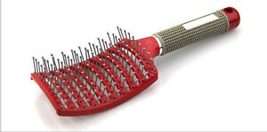 Hair Brush Curved Vented Brush Faster Blow Drying Professional Curved Brushes 