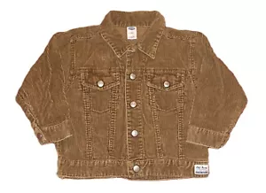 Giacca di velluto a velo marrone vintage per ragazzi 4T rustica anni '80 '90 solida western - Foto 1 di 5