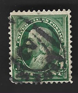 Sc# 279 1c Franklin UPU color series of 1898-99 with Numeral "2" cancel - (A-2) - Picture 1 of 2
