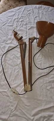 Vintage Schreibtischlampe,Gelenklampe Metall,Lampe,, Industielampe,DDR Lampe/N12 - Bild 1 von 4