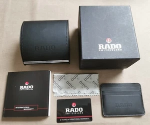 Rado T1 Complete Kit Watch Box Cloth Wallet Booklet and Warranty Card Blank Good - Picture 1 of 8