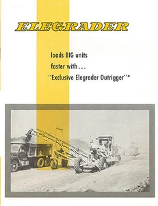 Le Tourneau Elegrader Adams Caterpillar Grader Brochure - Picture 1 of 2