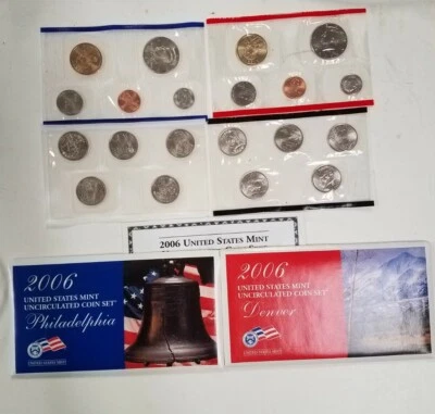 SS2006MXBBFO U.S. MINT 20 COIN YEAR 2006-P D MINT STATE SET FRESH CELLO PACK OGP - Image 1 of 4