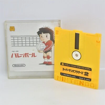 VOLLEYBALL / SUPER MARIO BROS 2 Famicom Disk Rewriting No Inst Nintendo 397 dk - Image 1 of 4