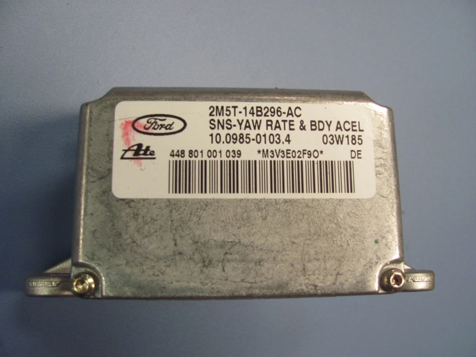 JAGUAR S-TYPE SENSOR DE GUINADA DE TAXA DE GIRO 2M5T14B296AC 2003 2004 2005 2006 2007 - Imagem 1 de 3