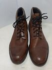 Johnston & Murphy J&M 1850 Men's Size 12M Brown Leather Dress Cap Toe Boots