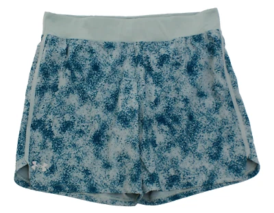 Under Armour Men's XL Blue Pattern UA Speedpocket Brief Lined Running Shorts - Image 1 of 2