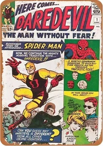 Daredevil #1 Metal Faux Distressed Plaque Sign Poster Art Wall Hanging - Picture 1 of 12