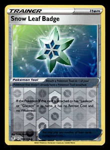 Pokemon Sword & Shield - Evolving Skies - Reverse Holo - Snow Leaf Badge 159/203 - Picture 1 of 2