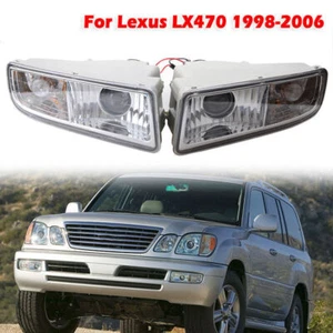 Pair Front Bumper Fog Light For Lexus LX470 1998-2007 W/Blubs Driving Lamp LH&RH - Foto 1 di 9