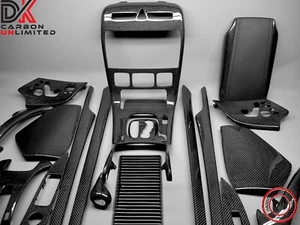 Mercedes W215 CL500 CL600 CL55 CL65 Carbon 14 Pieces Interior Trim Kit 2003 2006 - Picture 1 of 24