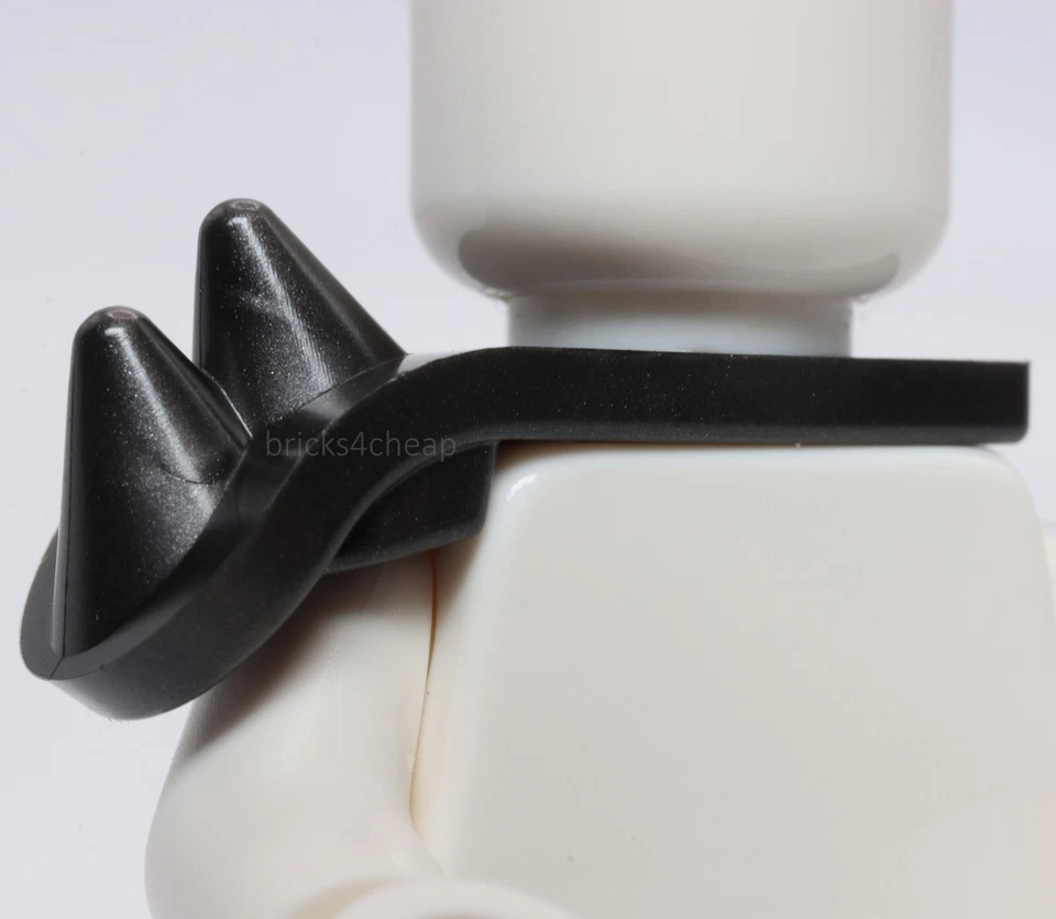 Lego Pearl Dark Gray Minifig Armor Shoulder with 2 Spikes - Image 1 of 1