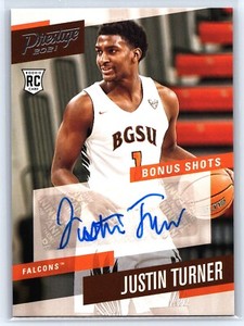 2021-22  Panini Chronicles Prestige Draft Picks Auto RC #PBJTU Justin Turner