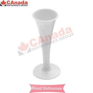 Pinard Stethoscope Horn Fetoscope White Medical Diagnostic Examination - Imagen 1 de 2