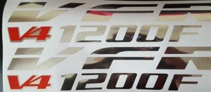 FOR HONDA VFR 1200f DECALS STICKERS X 2 fairing V4 colours available SILVER - Picture 1 of 12