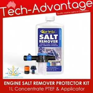 Star brite Salt Remover Kit Boat Engine Flusher Cleaner Concentrate + Applicator - Picture 1 of 4
