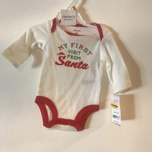 Neu mit Etikett - Neugeborenen Einteiler - Mein erster Besuch vom Weihnachtsmann  - Bild 1 von 3