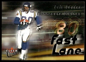 2000 Ultra #2 FL Cris Carter Fast Lane Minnesota Vikings - Picture 1 of 2