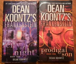 Lot of 2 Dean Koontz PB Books Frankenstein 1 & 2 Prodigal Son City of Night - Picture 1 of 4