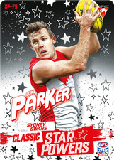 2022 AFL Teamcoach Star powers Luke Parker SP-79 CODE UNUSED