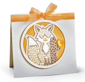 Sizzix Thinlits Fox #2 #662651 4pk Retail $17.99 design Jorli-not sold in stores - Picture 1 of 3