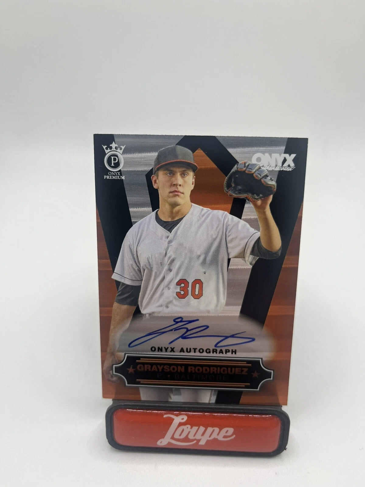 Grayson Rodriguez 2022 Onyx Premium Baseball Silver On Card Auto /270 Orioles