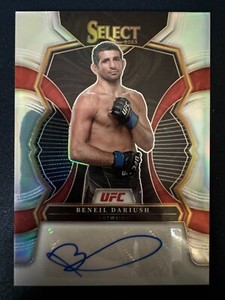 2023 Panini Select UFC Beneil Dariush Signatures Silver Prizm