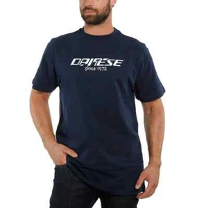 NEW DAINESE PADDOCK LONG T-SHIRT - BLACK-IRIS / WHITE - SIZE L - Foto 1 di 6