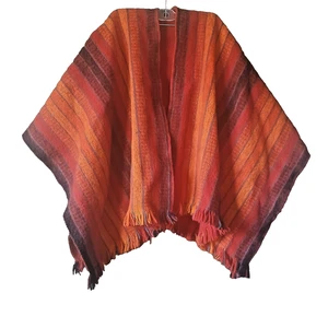 Vintage Womens Permanos 100% Wool Poncho / Cape / Wrap - Picture 1 of 6