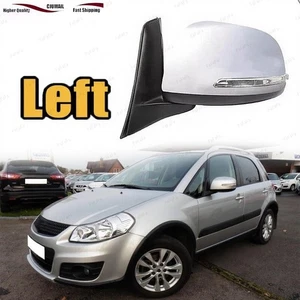 Espejo retrovisor puerta lateral izquierda blanco con intermitente para Suzuki SX4 2012-2013 - Imagen 1 de 5