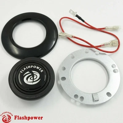 Flashpower Horn Button for 6 Bolt Momo NRG Steering Wheel - Image 1 of 3