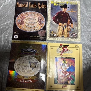 Original Las Vegas National Finals Rodeo Program Lot Plus Helldorado Program. - Picture 1 of 3