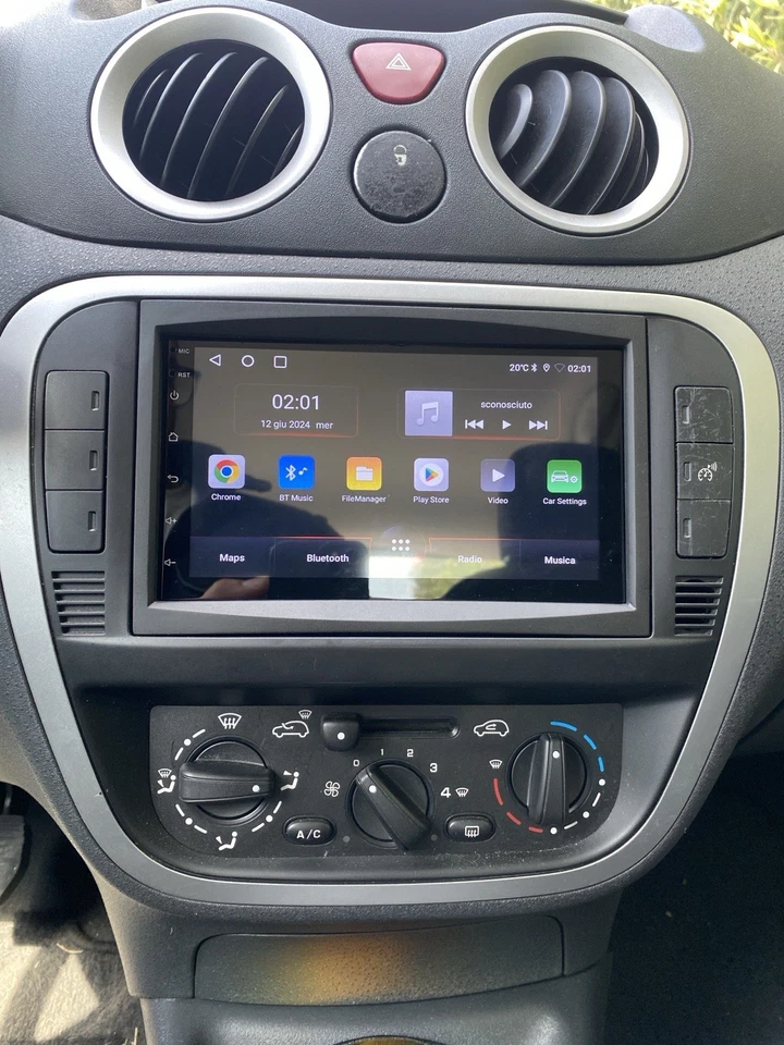 Autoradio CarPlay Citroen C3 2001/2010 Android Auto Navigatore GPS Wi-Fi Touch - Immagine 1 di 4