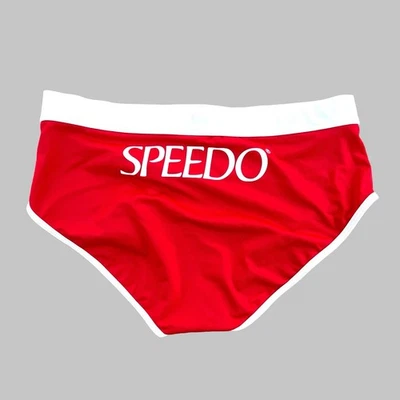 Speedo Men red  Retro old school swim Brief swimwear size 34 36 - Image 1 of 4