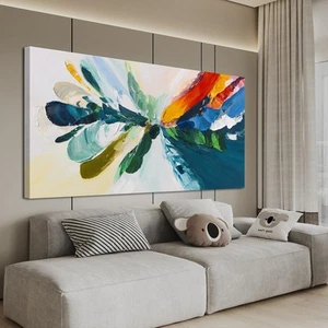 Canvas Wall Art Decor Wall Art Pictures For Living Room Blue White Wall Art D... - Picture 1 of 6